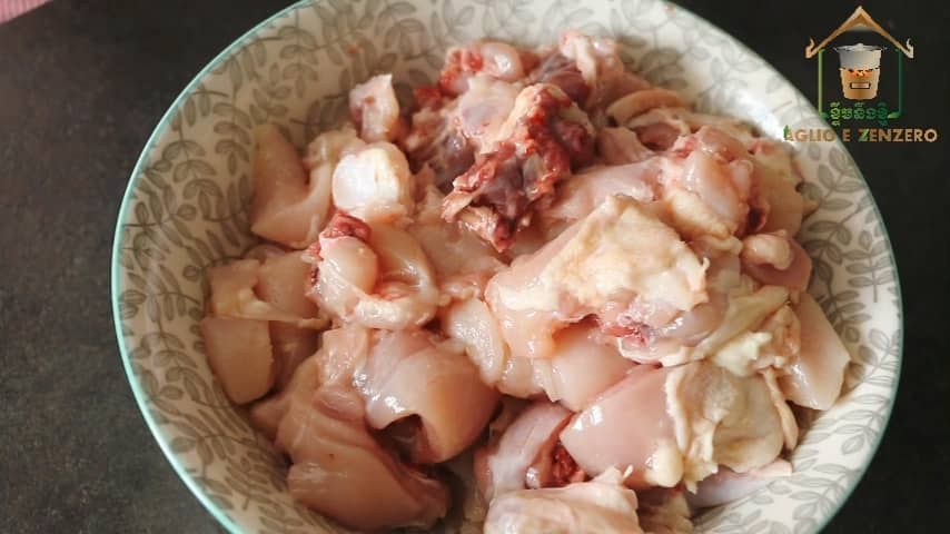 pollo allo zenzero piccoli pezzi di pollo